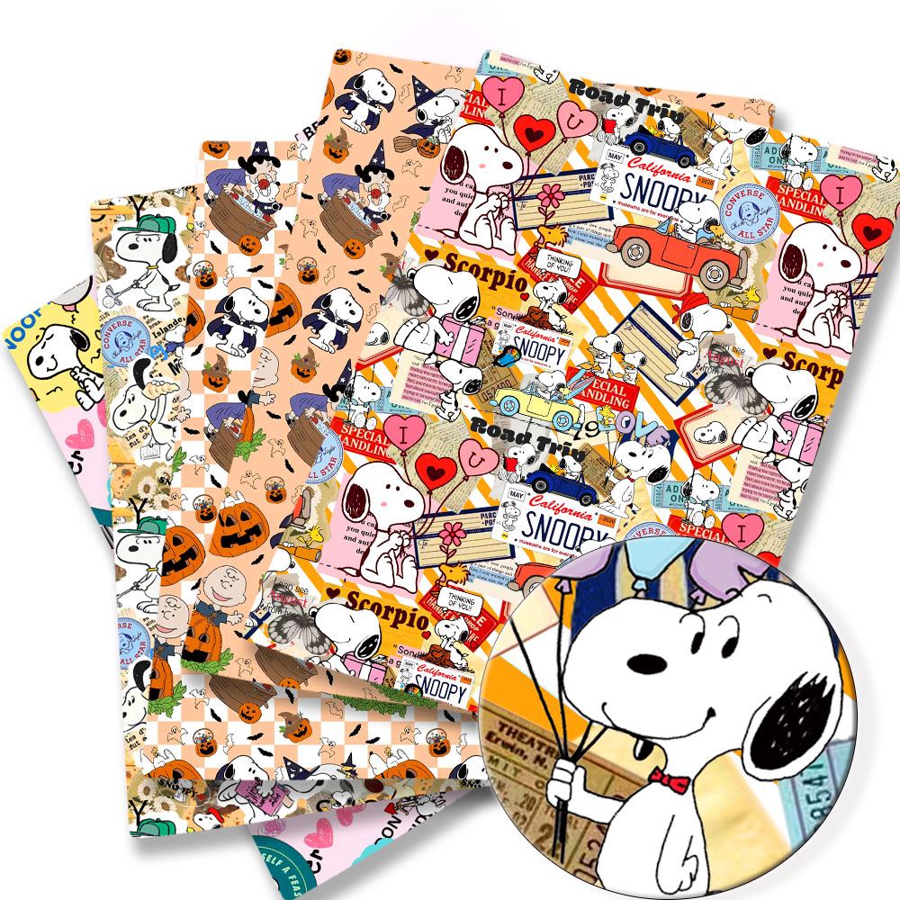 Sewing And Textile - TAKARA TOMY Snoopy fabric140x50CM Cartoon Polyester