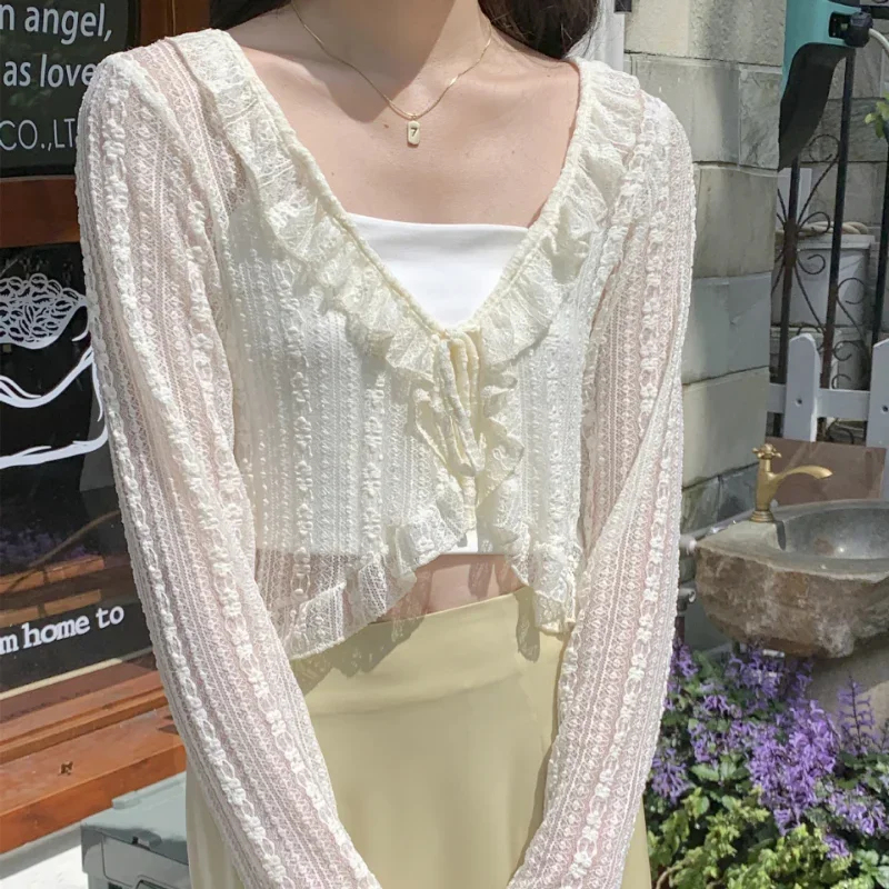 Sewing V - Women Summer Sun Protection Coat Lace