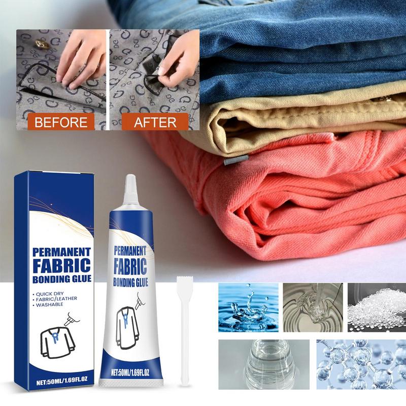 Fabric Glue Bond - Clear Strong Adhesive Waterproof Glue Fabric