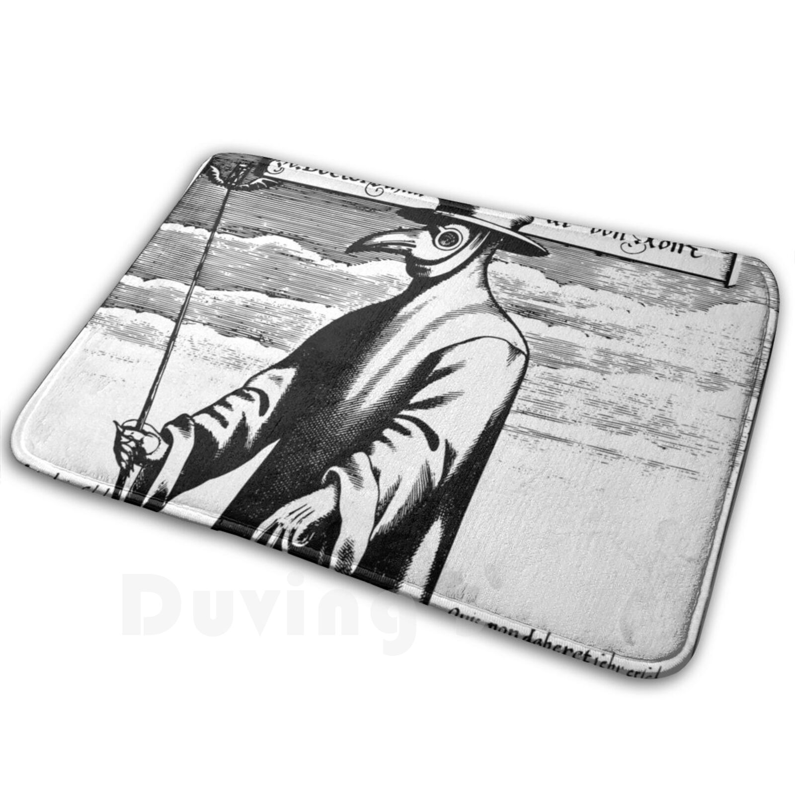 Century Textile & Sewing Supply Online Shopping - Plague Medieval Illustration Carpet Mat Rug