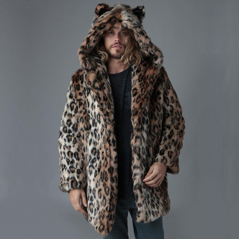 Sewing V - Men Faux Fur Jacket Winter Coat