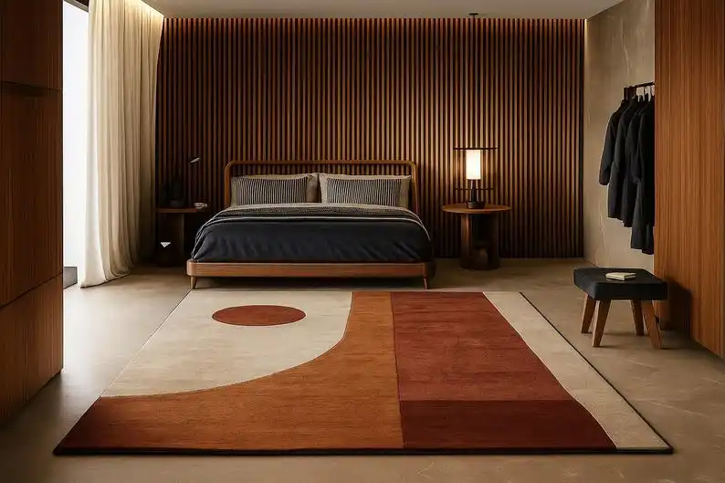 Century Textile & Sewing Supply Online Shopping - HD-Mid-Century Modern Geometric Area Rug Minimalist