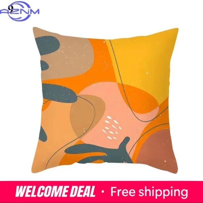 Boho Orange Abstract Cushion C - Century Textile & Sewing Supply Online Shopping recension och pris