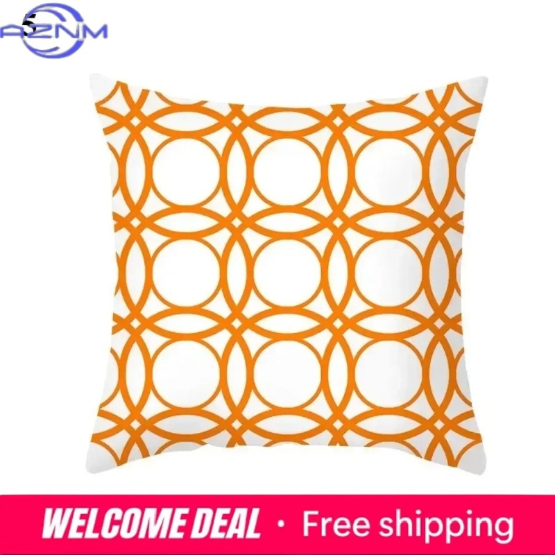 Boho Orange Abstract Cushion C - Century Textile & Sewing Supply Online Shopping recension och pris