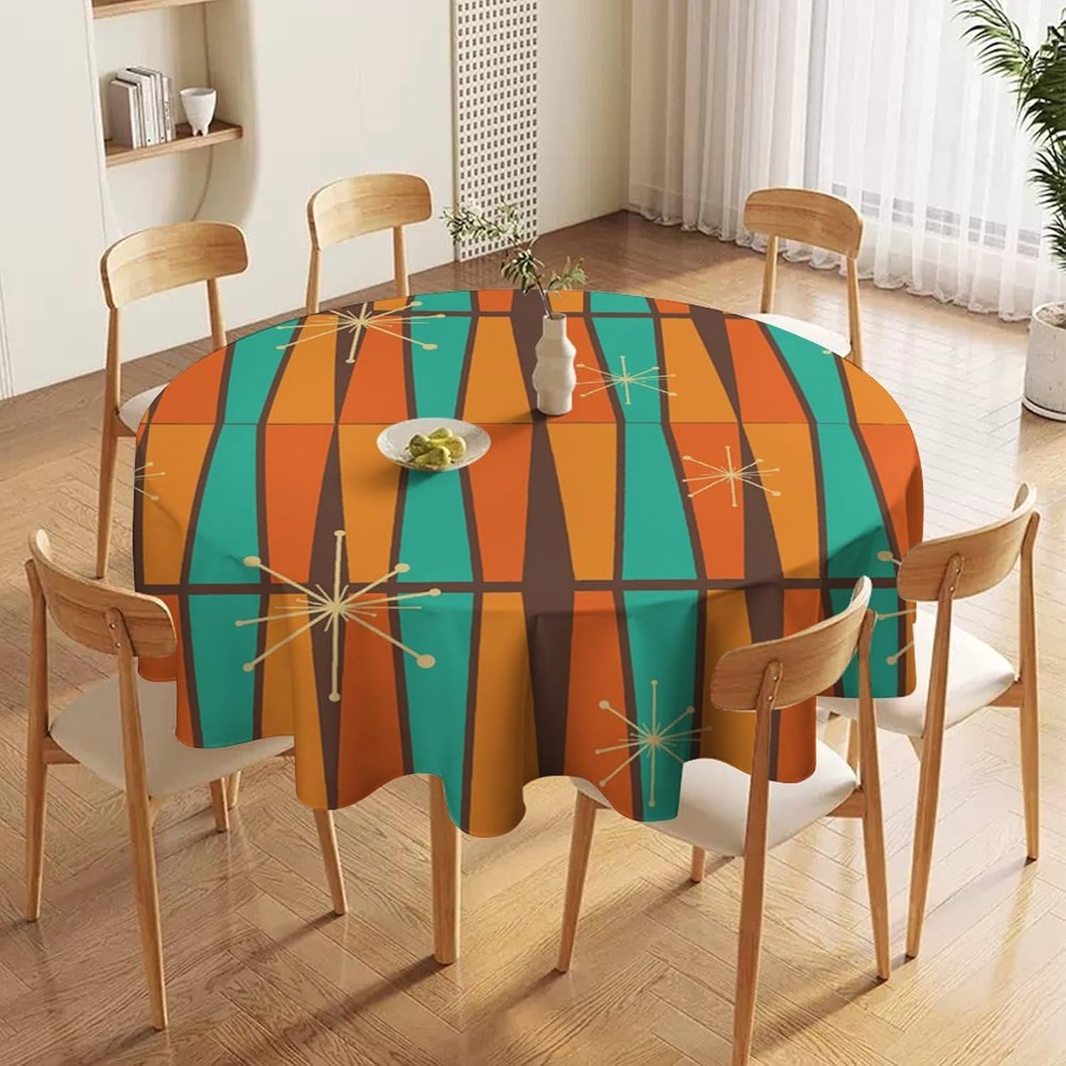 Mid Century Modern Orange Yell - Century Textile & Sewing Supply Online Shopping recension och pris