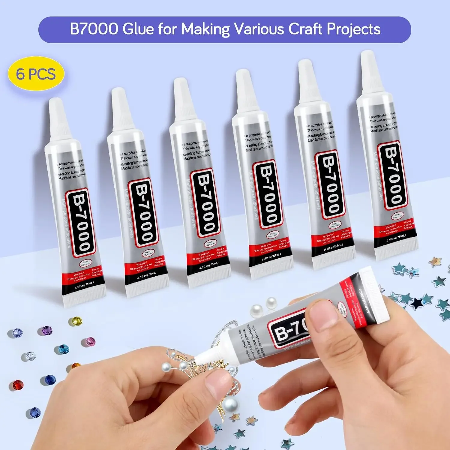 ICUTE-FITTDYHE 6PCS Jewelry Gl - Fabric Glue Bond recension och pris