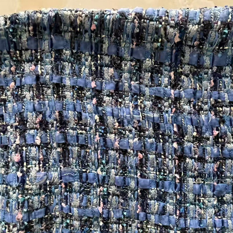 Blue Yarn-dyed Heavy Industry  - Sewing Tweed recension och pris