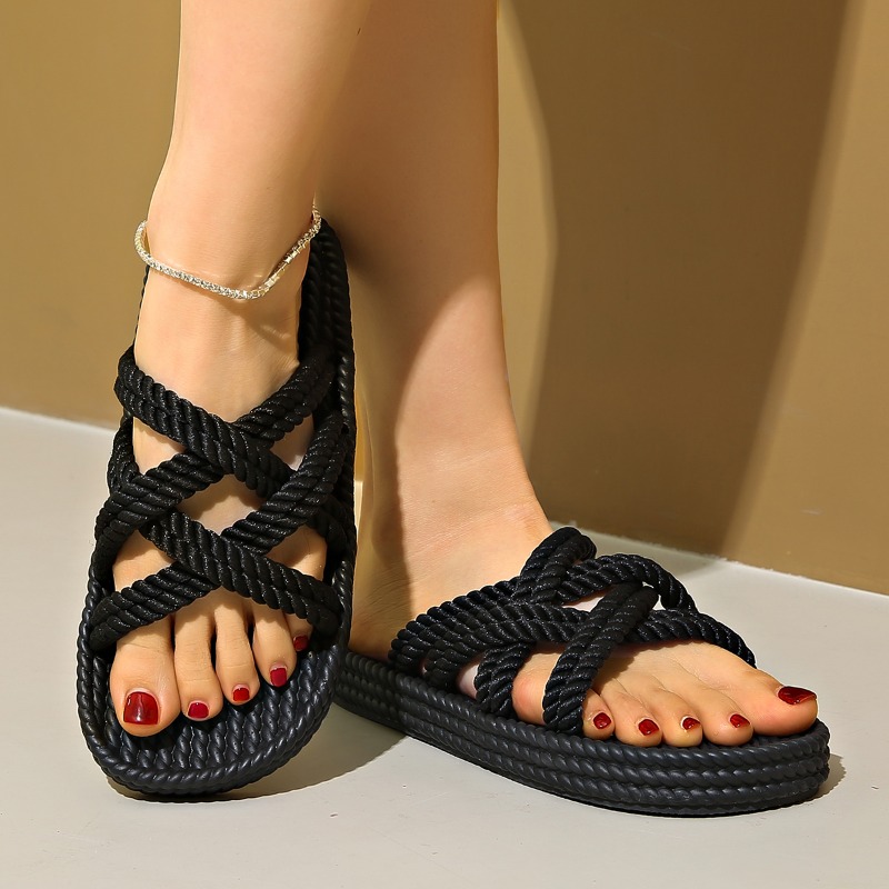 2025 New Summer Women's Hemp R - Elastic Waistband Roll recension och pris