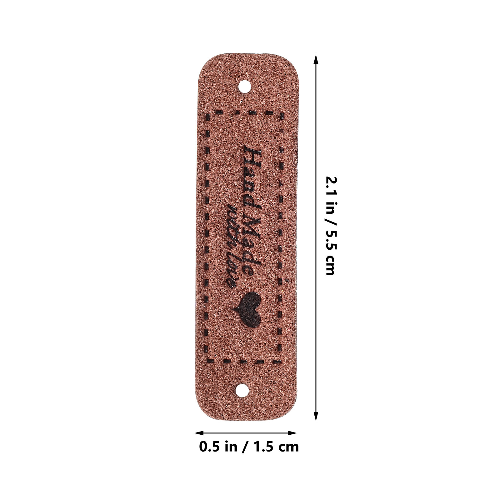 60Pcs Labels Embossed Heart Pa - Sewing Labels recension och pris