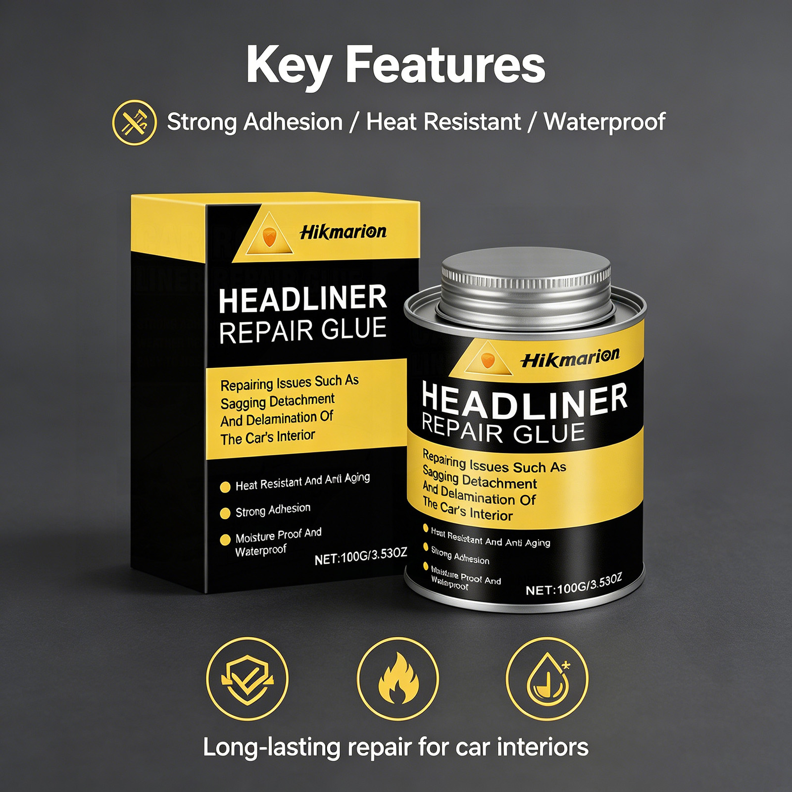 Headliner Repair Glue 100ml St - Fabric Glue Bond recension och pris
