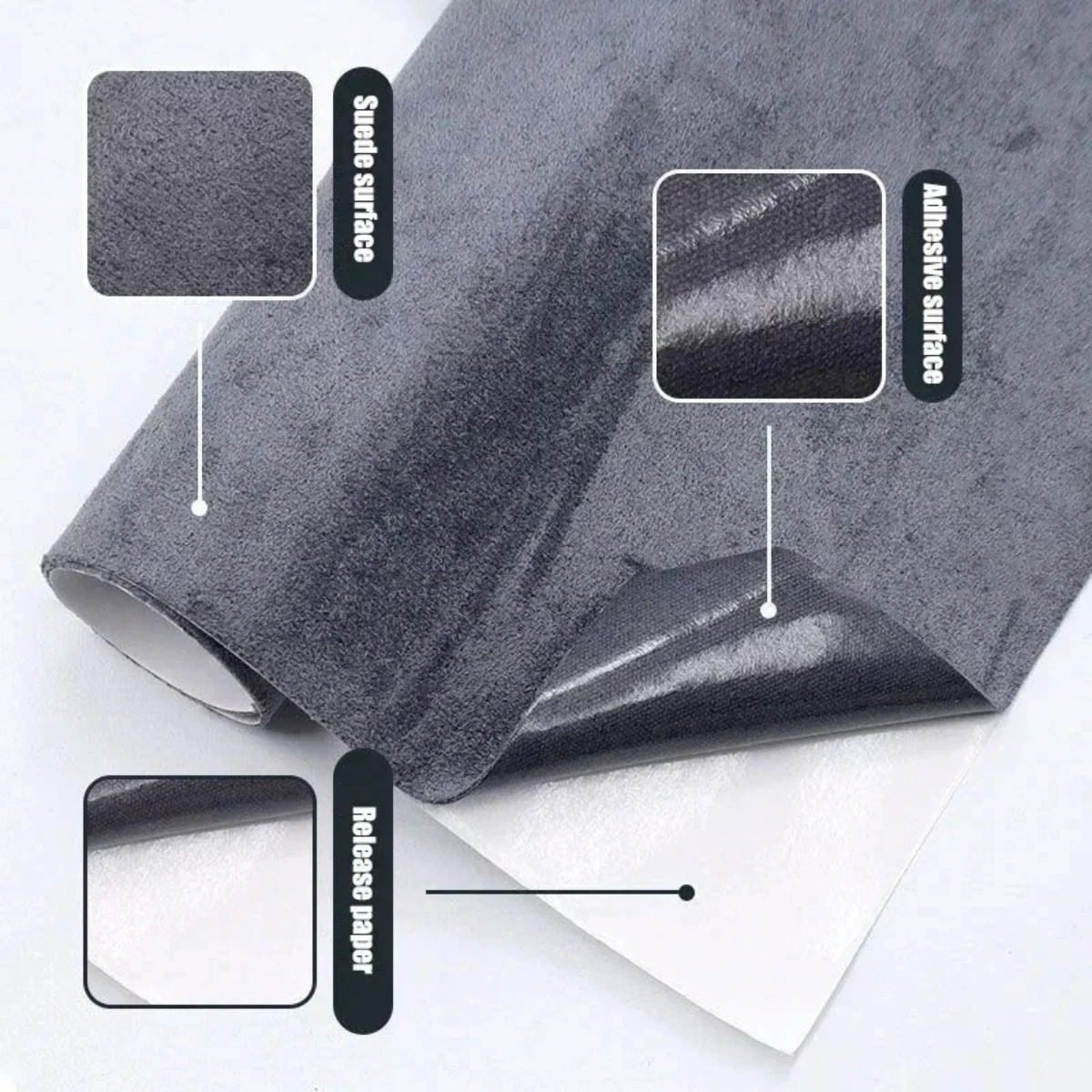 Multi Color Self Adhesive Sued - Fabric Glue Bond recension och pris