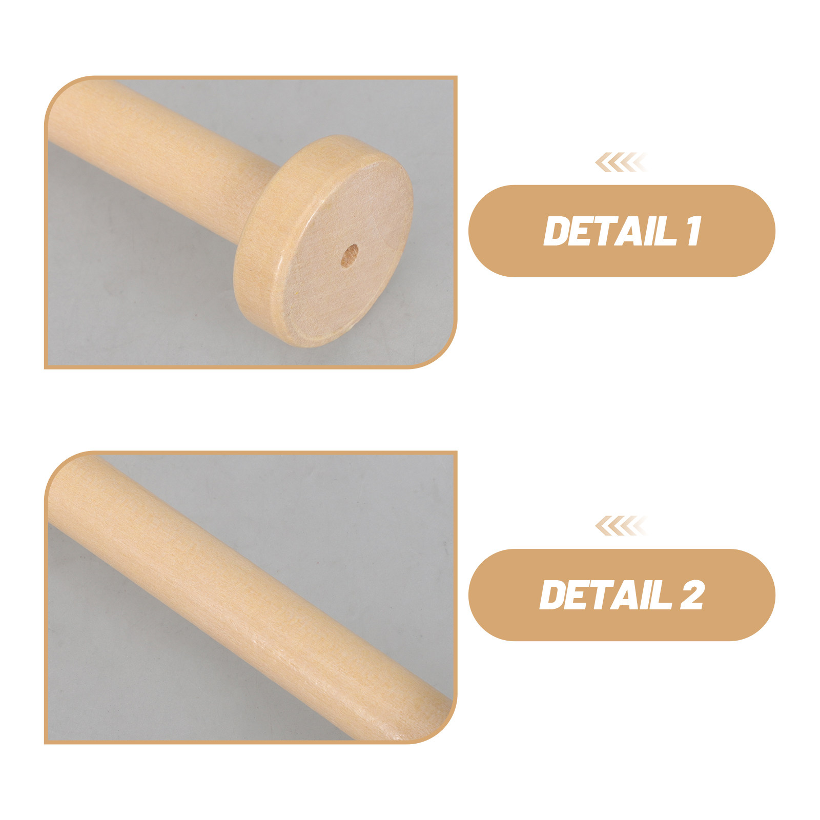 5Pcs Wooden Spools Natural Vin - Sewing And Textile recension och pris