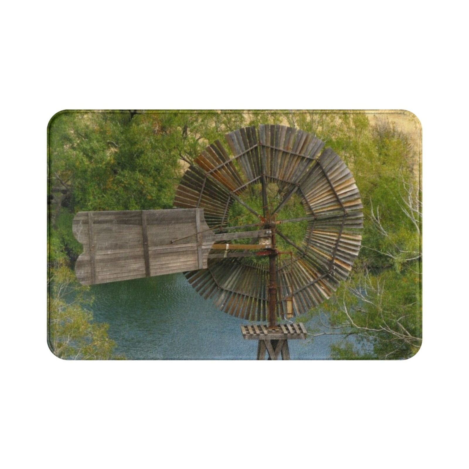 Wooden Windmill Carpet Mat Rug - Century Textile & Sewing Supply Online Shopping recension och pris