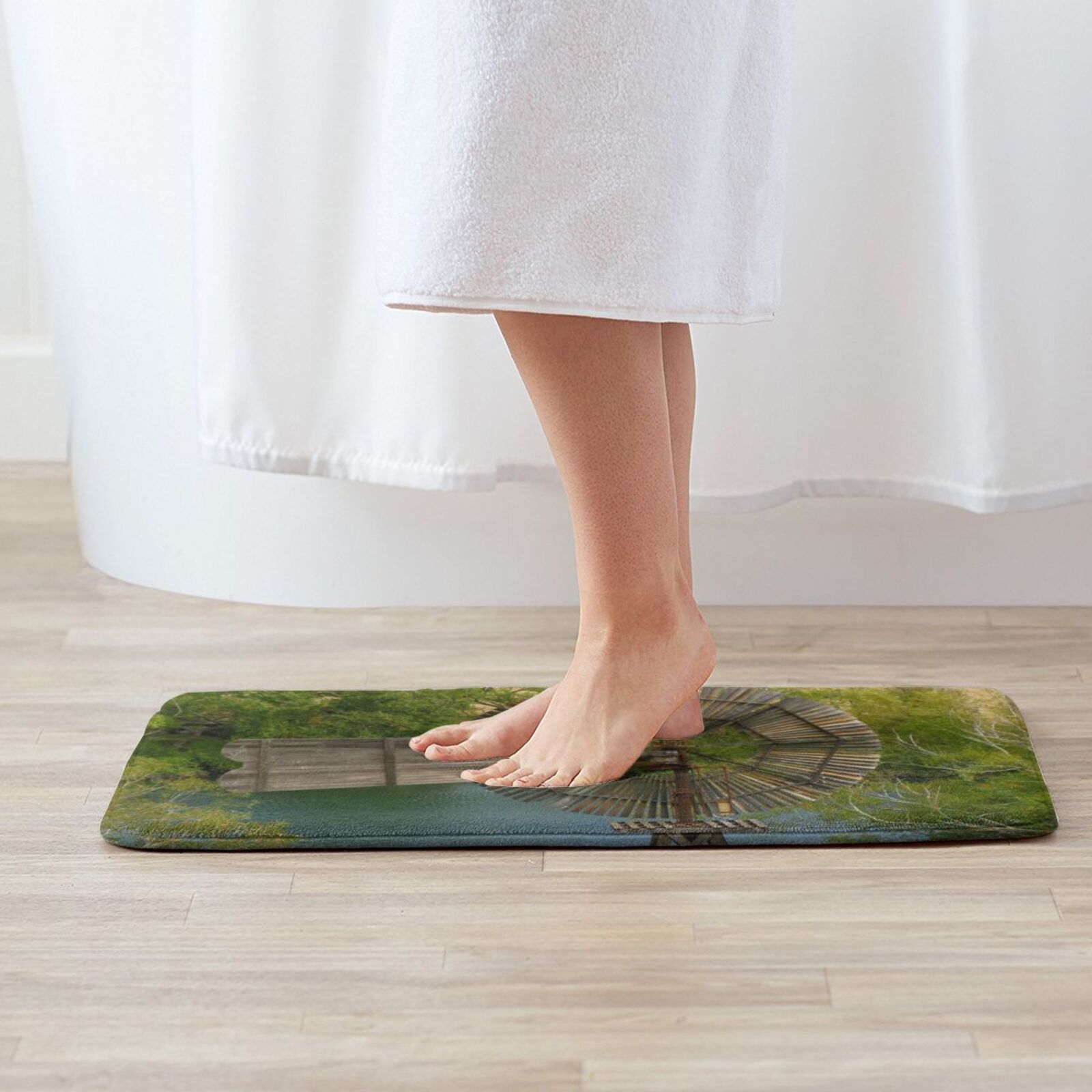 Wooden Windmill Carpet Mat Rug - Century Textile & Sewing Supply Online Shopping recension och pris
