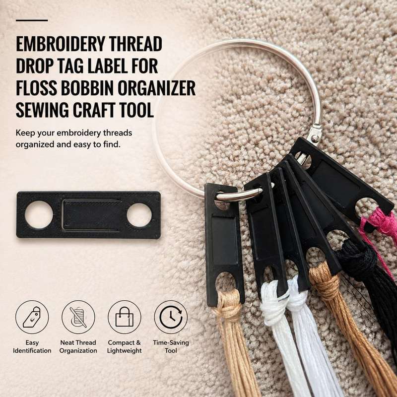 Embroidery Thread Drop Tag Lab - Sewing Labels recension och pris