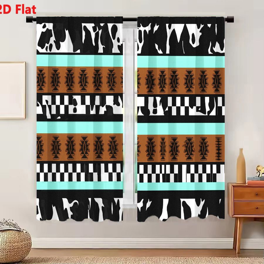 2Pcs Curtains 2D Flat Geometri - Century Textile & Sewing Supply Online Shopping recension och pris