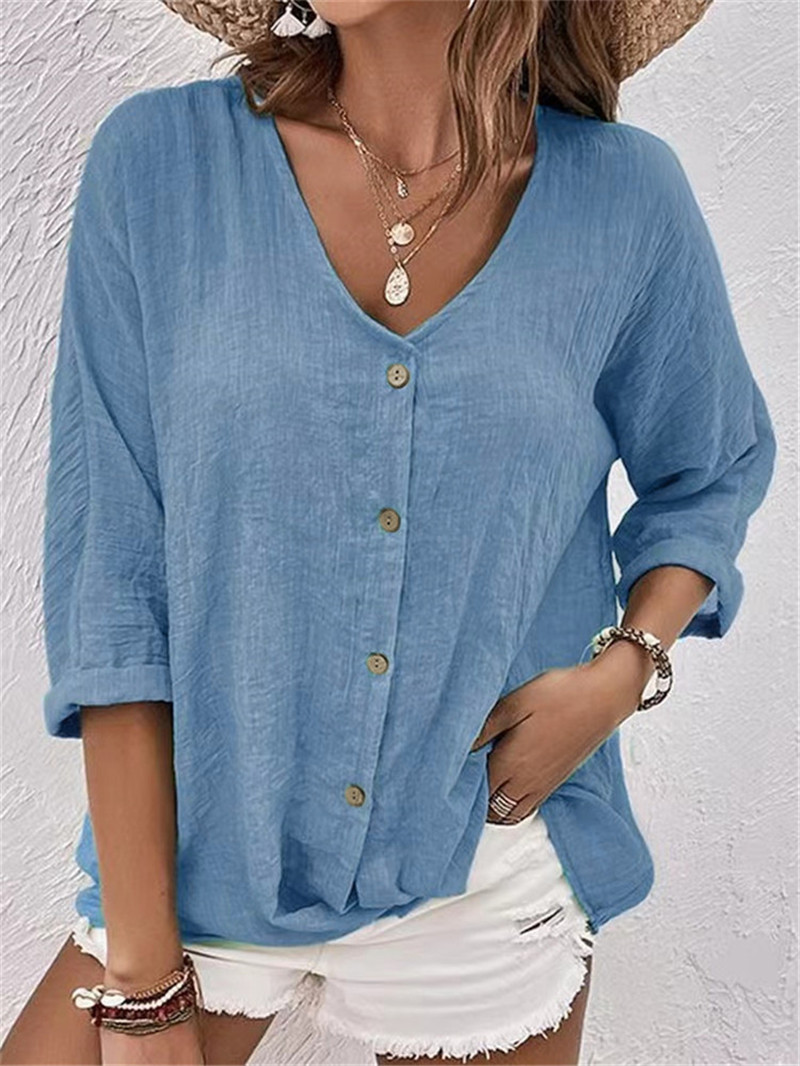 Elegant Buttons Solid Blouse S - Sewing V recension och pris