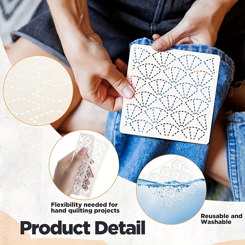 30Pcs Embroidery Templates DIY - Sewing Factory recension och pris