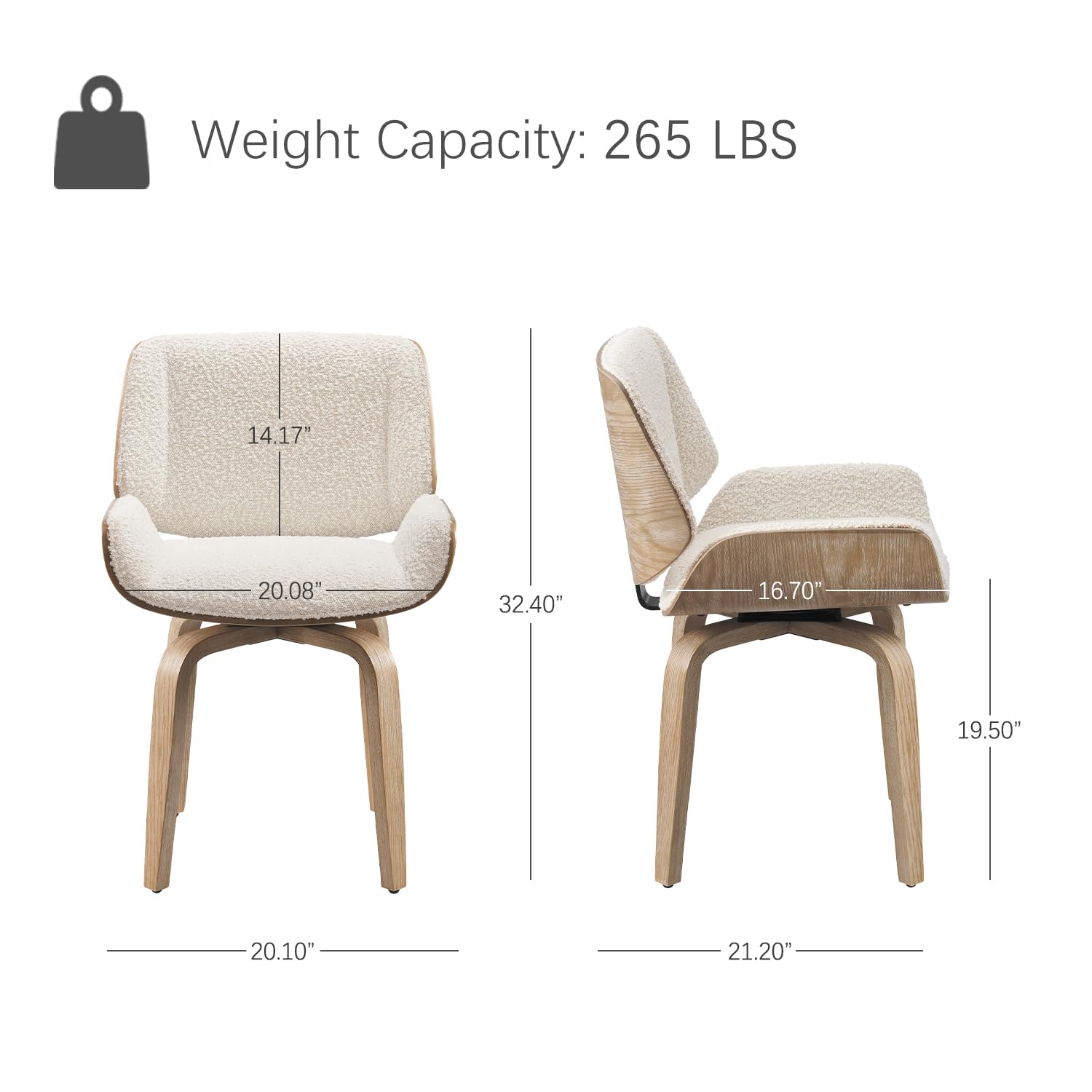 Swivel Dining Chair, Fabric Up - Century Textile & Sewing Supply Online Shopping recension och pris
