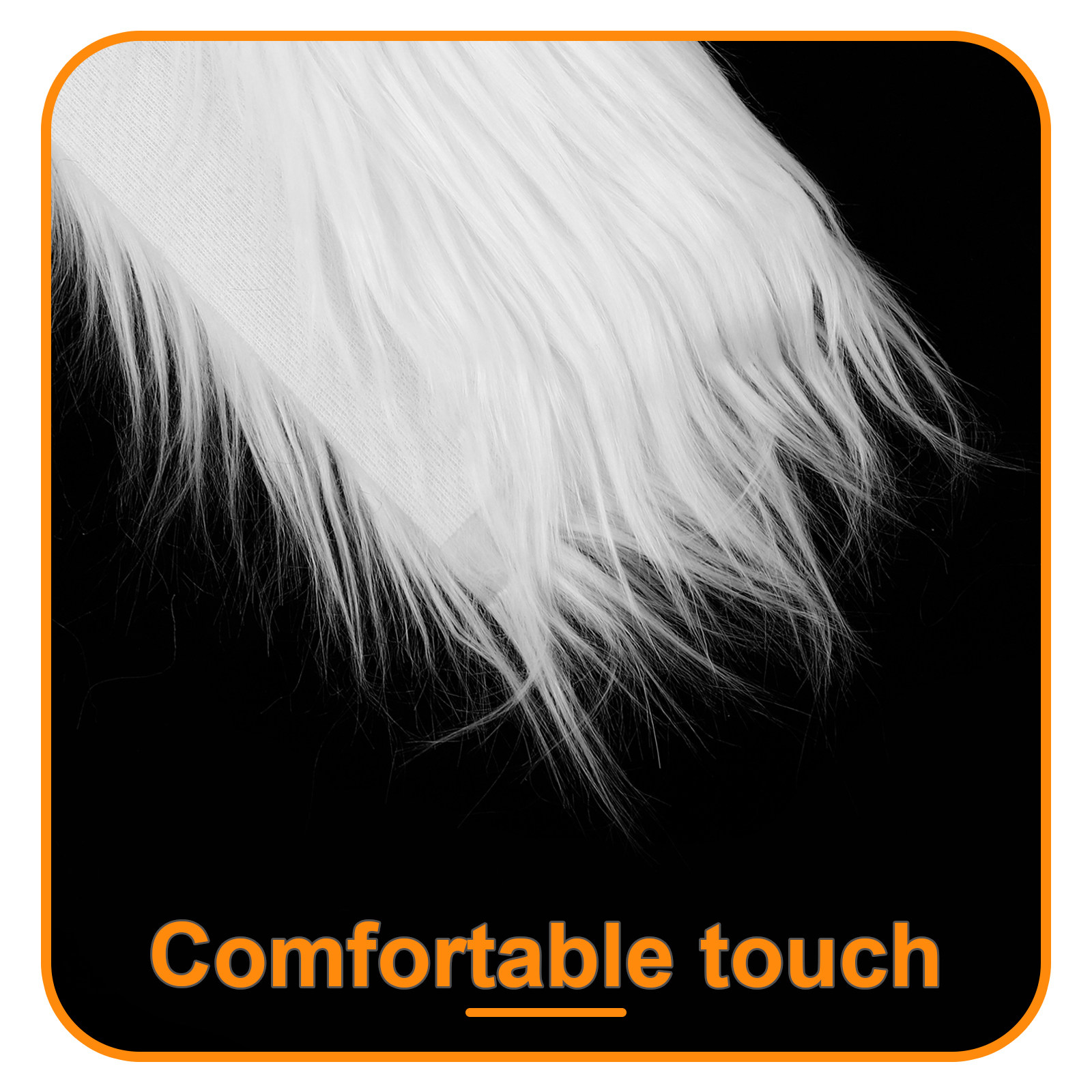 2Pcs Square Long Hair Faux Fab - Sewing And Textile recension och pris