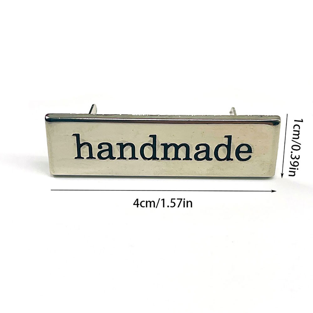 5Pcs Metal Handmade Tag Labels - Sewing Labels recension och pris