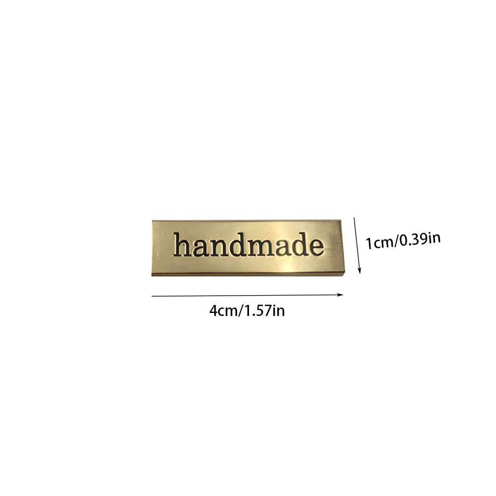 5Pcs Metal Handmade Tag Labels - Sewing Labels recension och pris